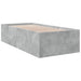 Cadru de pat, gri beton, 75x190 cm, lemn prelucrat - WALTI WALTI