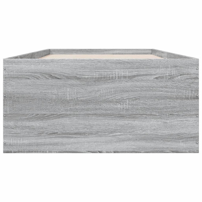 Cadru de pat, gri sonoma, 75x190 cm, lemn prelucrat - WALTI WALTI
