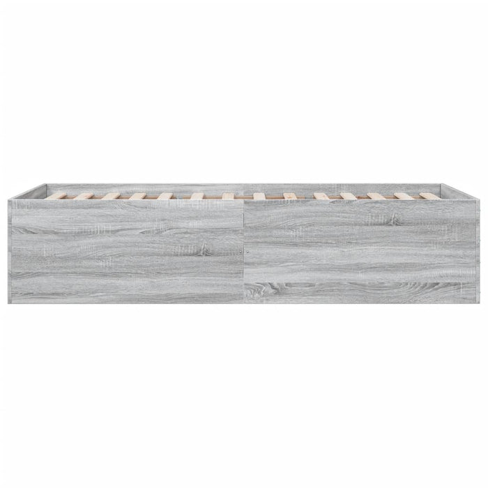 Cadru de pat, gri sonoma, 75x190 cm, lemn prelucrat - WALTI WALTI
