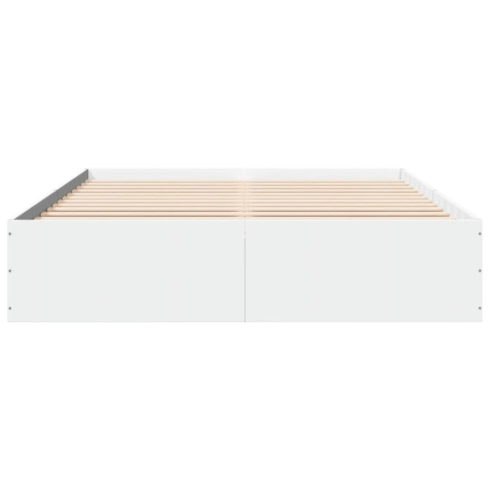 Cadru de pat, alb, 150x200 cm, lemn prelucrat - WALTI WALTI