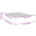 Cadru de pat, gri beton, 150x200 cm, lemn prelucrat - WALTI WALTI