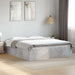 Cadru de pat, gri beton, 150x200 cm, lemn prelucrat - WALTI WALTI