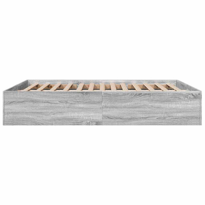 Cadru de pat, gri sonoma, 150x200 cm, lemn prelucrat - WALTI WALTI