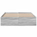 Cadru de pat, gri sonoma, 135x190 cm, lemn prelucrat - WALTI WALTI