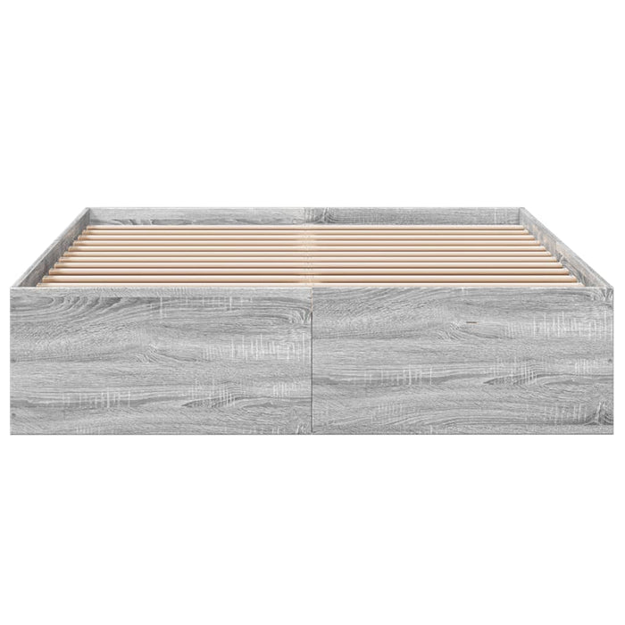 Cadru de pat, gri sonoma, 120x190 cm, lemn prelucrat - WALTI WALTI
