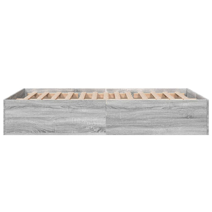 Cadru de pat, gri sonoma, 120x190 cm, lemn prelucrat - WALTI WALTI
