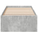 Cadru de pat, gri beton, 100x200 cm, lemn prelucrat - WALTI WALTI