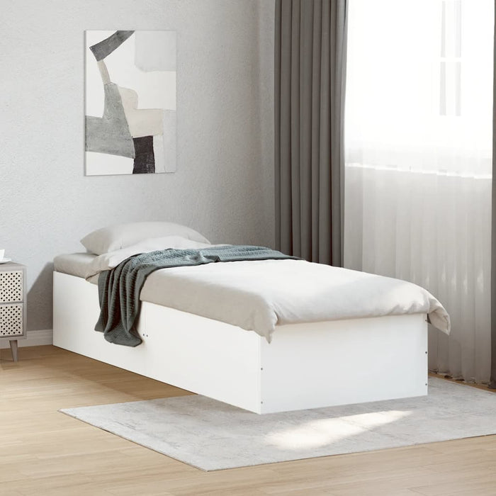 Cadru de pat, alb, 90x190 cm, lemn prelucrat - WALTI WALTI