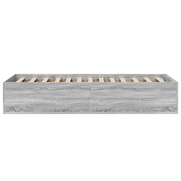 Cadru de pat, gri sonoma, 90x190 cm, lemn prelucrat - WALTI WALTI