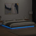 Cadru de pat cu lumini LED gri sonoma 200x200 cm lemn prelucrat - WALTI WALTI