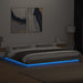 Cadru de pat cu lumini LED gri sonoma 180x200 cm lemn prelucrat - WALTI WALTI