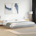Cadru de pat cu lumini LED gri sonoma 180x200 cm lemn prelucrat - WALTI WALTI