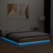 Cadru de pat cu LED stejar sonoma 160x200 cm lemn prelucrat - WALTI WALTI