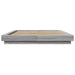 Cadru de pat cu lumini LED gri sonoma 160x200 cm lemn prelucrat - WALTI WALTI