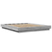 Cadru de pat cu lumini LED gri sonoma 150x200 cm lemn prelucrat - WALTI WALTI