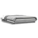 Cadru de pat cu lumini LED gri sonoma 120x200 cm lemn prelucrat - WALTI WALTI