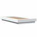 Cadru de pat cu lumini LED, alb, 100x200 cm, lemn prelucrat - WALTI WALTI