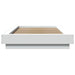 Cadru de pat cu lumini LED, alb, 100x200 cm, lemn prelucrat - WALTI WALTI