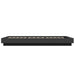 Cadru de pat cu lumini LED, negru, 100x200 cm, lemn prelucrat - WALTI WALTI