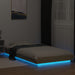 Cadru de pat cu LED, stejar sonoma, 100x200 cm, lemn prelucrat - WALTI WALTI