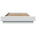 Cadru de pat cu lumini LED, alb, 90x200 cm, lemn prelucrat - WALTI WALTI
