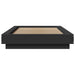 Cadru de pat cu lumini LED, negru, 90x200 cm, lemn prelucrat - WALTI WALTI