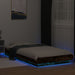 Cadru de pat cu LED, stejar fumuriu, 90x200 cm, lemn prelucrat - WALTI WALTI