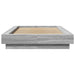 Cadru de pat cu lumini LED gri sonoma 90x200 cm, lemn prelucrat - WALTI WALTI