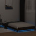 Cadru de pat cu lumini LED stejar maro 90x200 cm lemn prelucrat - WALTI WALTI