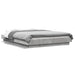 Cadru de pat cu lumini LED gri beton 140x190 cm, lemn prelucrat - WALTI WALTI