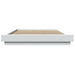 Cadru de pat cu lumini LED, alb, 135x190 cm, lemn prelucrat - WALTI WALTI