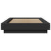 Cadru de pat cu lumini LED, negru, 90x190 cm, lemn prelucrat - WALTI WALTI