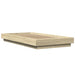 Cadru de pat cu LED, stejar sonoma, 90x190 cm, lemn prelucrat - WALTI WALTI