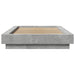 Cadru de pat cu LED, gri beton, 90x190 cm, lemn prelucrat - WALTI WALTI