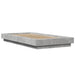 Cadru de pat cu LED, gri beton, 75x190 cm, lemn prelucrat - WALTI WALTI