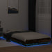 Cadru de pat cu LED stejar fumuriu 75x190 cm lemn prelucrat - WALTI WALTI