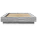 Cadru de pat cu LED gri sonoma 75x190 cm lemn prelucrat - WALTI WALTI