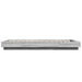 Cadru de pat cu LED gri sonoma 75x190 cm lemn prelucrat - WALTI WALTI