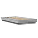 Cadru de pat cu LED gri sonoma 75x190 cm lemn prelucrat - WALTI WALTI