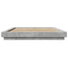 Cadru de pat, gri beton, 160x200 cm, lemn prelucrat - WALTI WALTI
