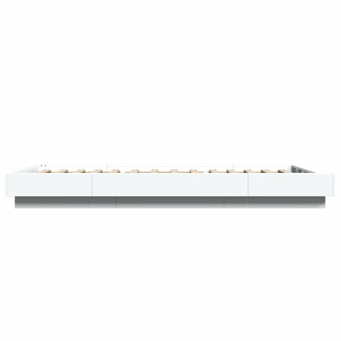 Cadru de pat, alb, 100x200 cm, lemn prelucrat - WALTI WALTI