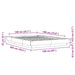 Cadru de pat, gri beton, 140x190 cm, lemn prelucrat - WALTI WALTI