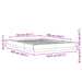 Cadru de pat, alb ,135x190 cm, lemn prelucrat - WALTI WALTI