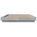 Cadru de pat, gri beton, 135x190 cm, lemn prelucrat - WALTI WALTI