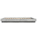 Cadru de pat, gri beton, 135x190 cm, lemn prelucrat - WALTI WALTI