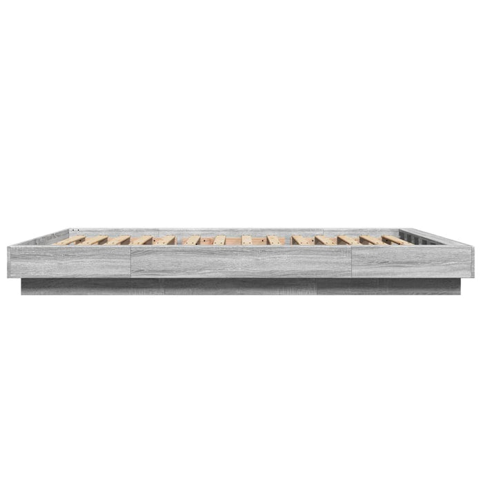 Cadru de pat, gri sonoma, 120x190 cm, lemn prelucrat - WALTI WALTI