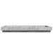 Cadru de pat, gri beton, 75x190 cm, lemn prelucrat - WALTI WALTI