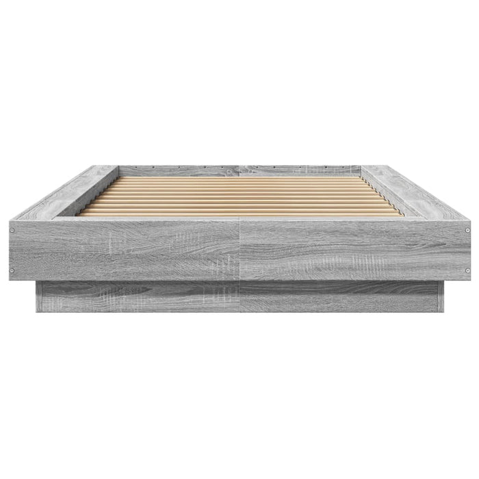 Cadru de pat, gri sonoma, 75x190 cm, lemn prelucrat - WALTI WALTI
