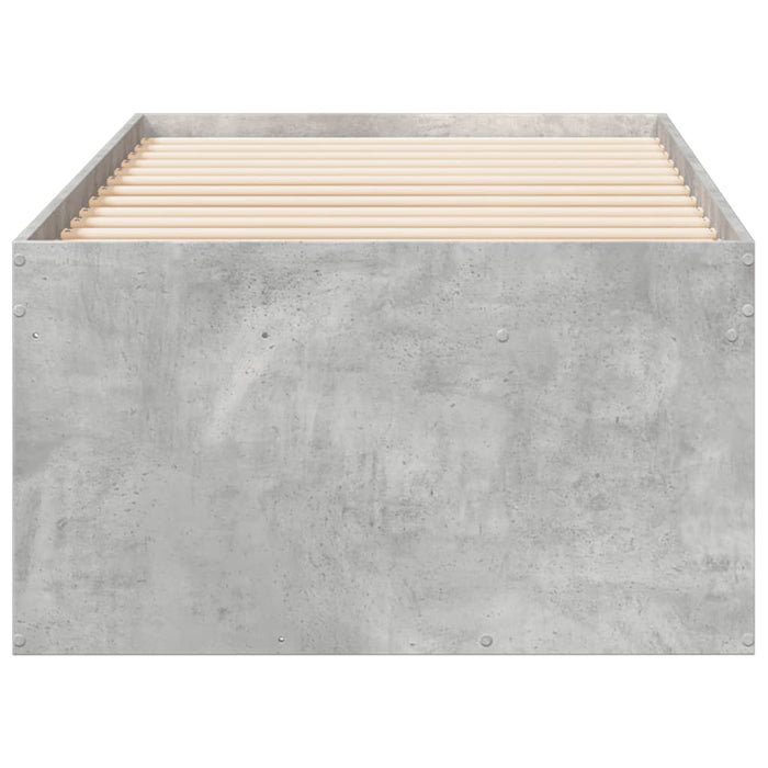 Pat de zi cu sertare fără saltea, gri beton, 90x200 cm WALTI