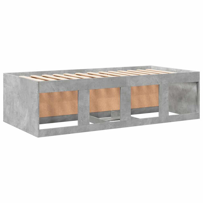 Pat de zi cu sertare fără saltea, gri beton, 75x190 cm - WALTI WALTI